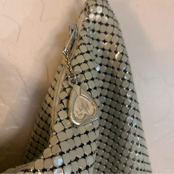 Whiting and Davis Cream Mesh Purse Adjustable strap. - Picture 5 of 11